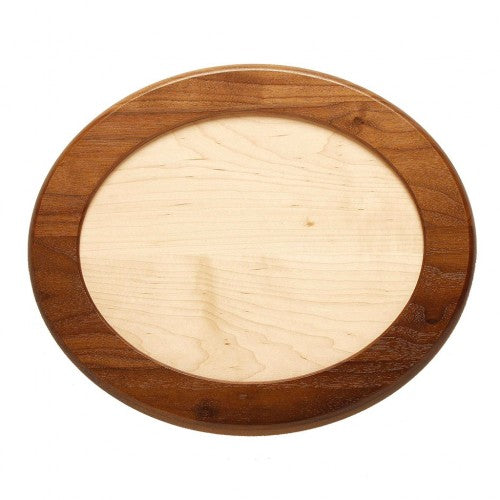 Walnut Framed Oval with Maple Insert image 0