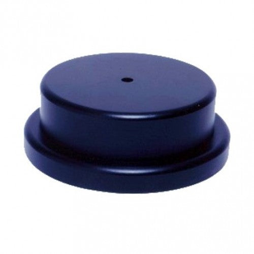 Round Base, overall thickness 2.25" black finish image 0