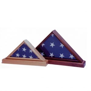 Memorial Flag wooden cases from Big Sky