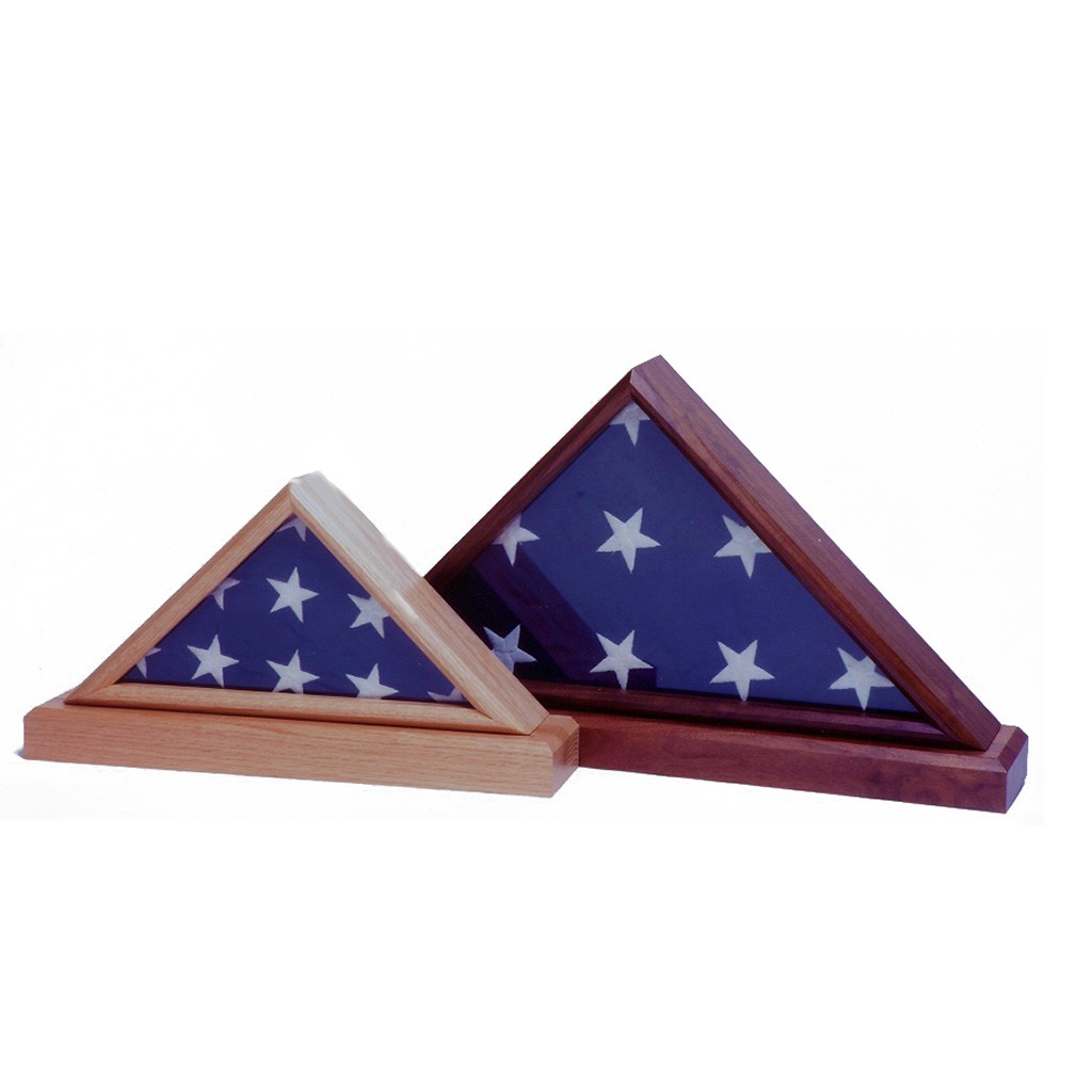 Memorial Flag wooden cases from Big Sky