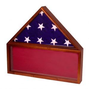 Wooden flag cases from Big Sky Woodcrafters