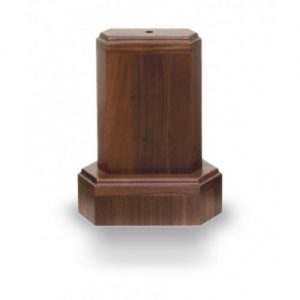 Diamond edge one tier wooden display towers from Big Sky Woodcrafters