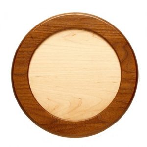 Walnut Framed Circle with Maple Insert