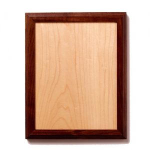 Rectangle Wood Plaque w/ Contrasting Inlay