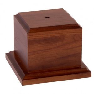 Square box with base by Big Sky Woodcrafters